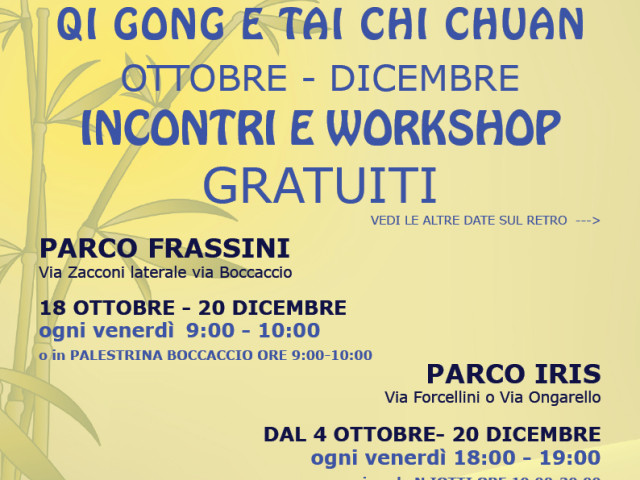 Qi gong e Tai chi chuan Parchi Padova