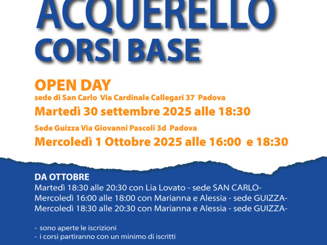 corsi base acquerello Padova 